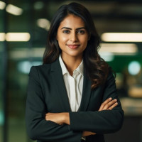 Portrait of a satisfied female client smiling, representing a positive customer review for dxbmovershub apartment movers in Dubai